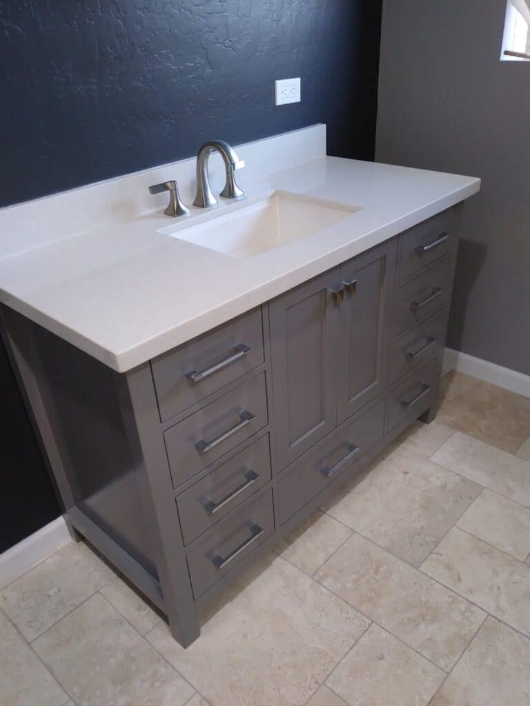 bathroom sink remodel